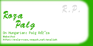 roza palg business card